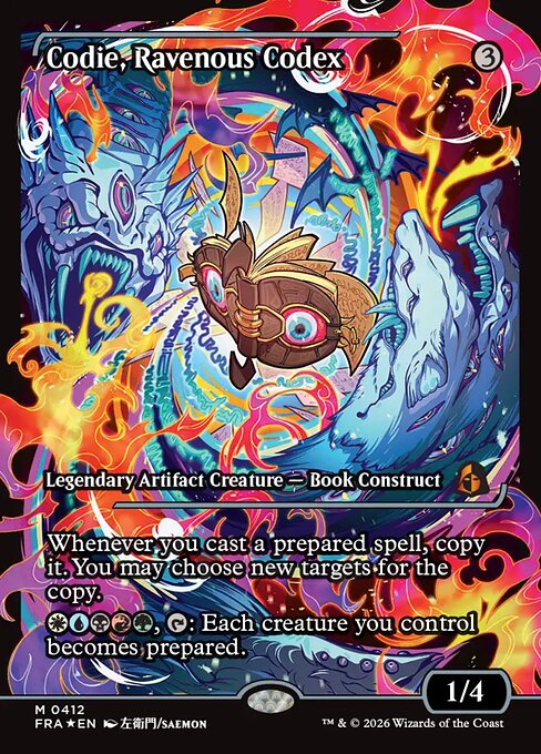 Codie, Ravenous Codex - Reality Fracture MTG spoiler