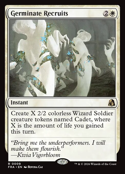 Germinate Recruits - Reality Fracture MTG spoiler