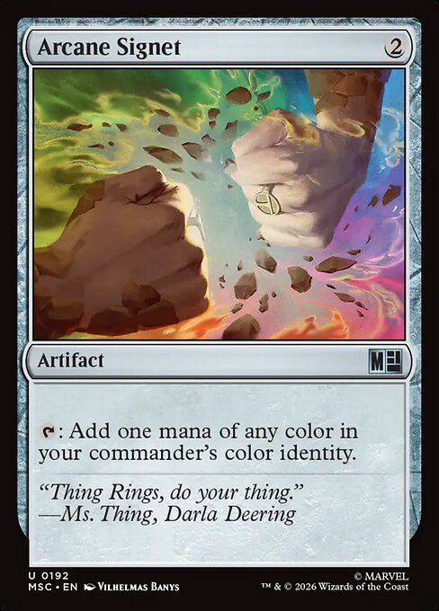 Arcane Signet - Marvel Super Heroes Commander MTG spoiler
