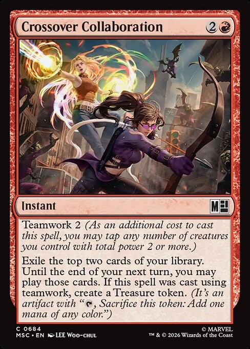 Crossover Collaboration - Marvel Super Heroes Commander MTG spoiler
