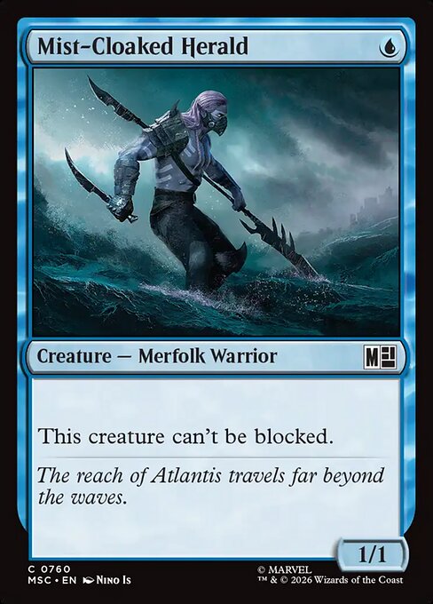 Mist-Cloaked Herald - Marvel Super Heroes Commander MTG spoiler