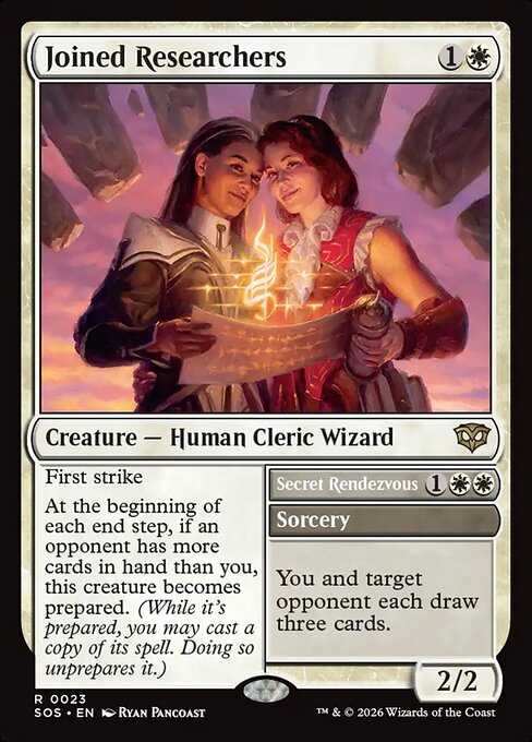 Joined Researchers // Secret Rendezvous - Secrets of Strixhaven MTG spoiler
