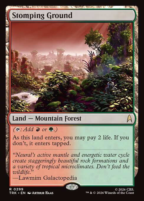 Stomping Ground - Star Trek MTG spoiler