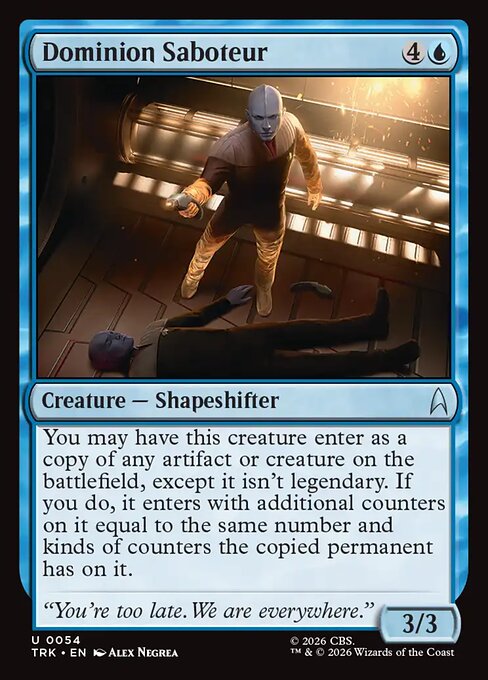 Dominion Saboteur - Star Trek MTG spoiler