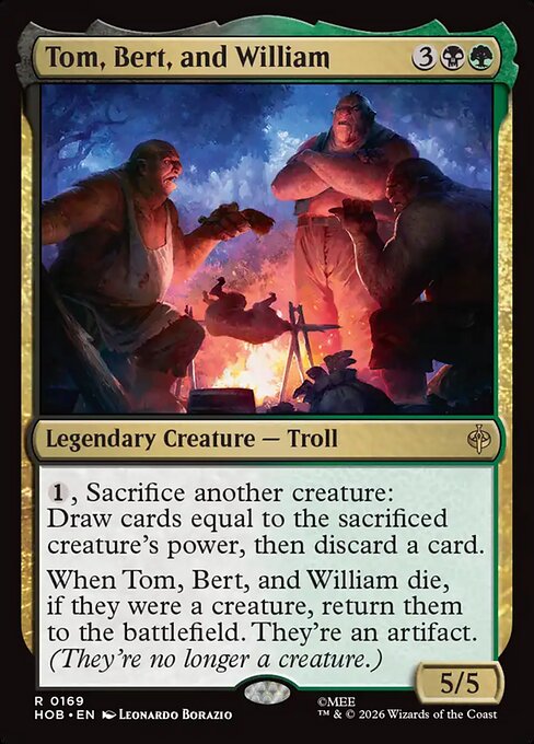 Tom, Bert, and William - The Hobbit MTG spoiler