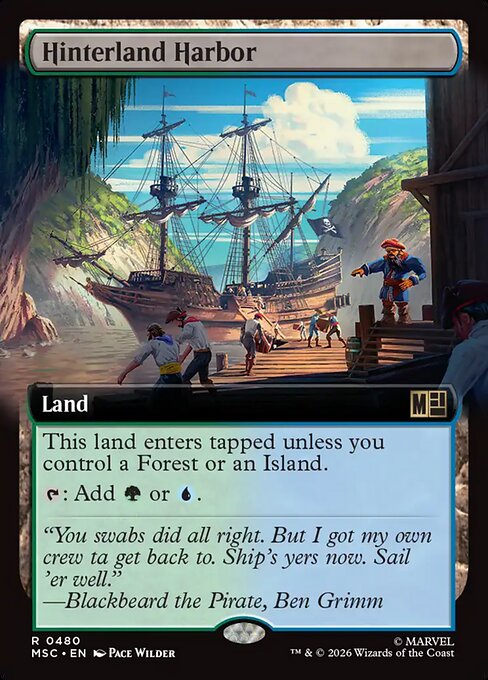 Hinterland Harbor - Marvel Super Heroes Commander MTG spoiler