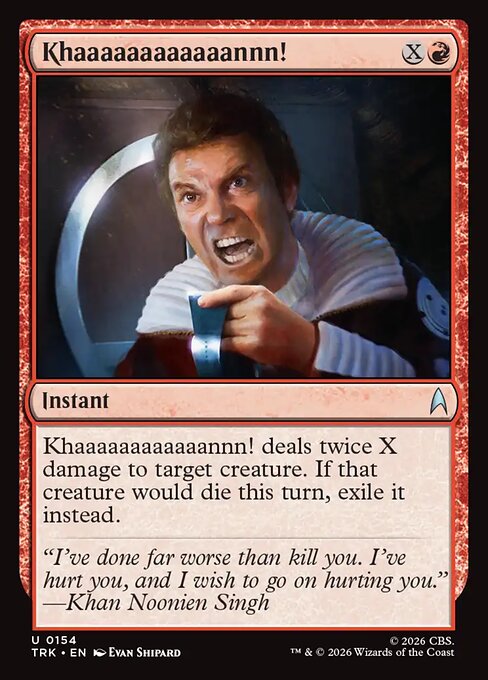 Khaaaaaaaaaaaannn! - Star Trek MTG spoiler