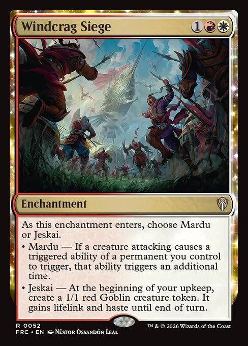 Windcrag Siege - Reality Fracture Commander MTG spoiler