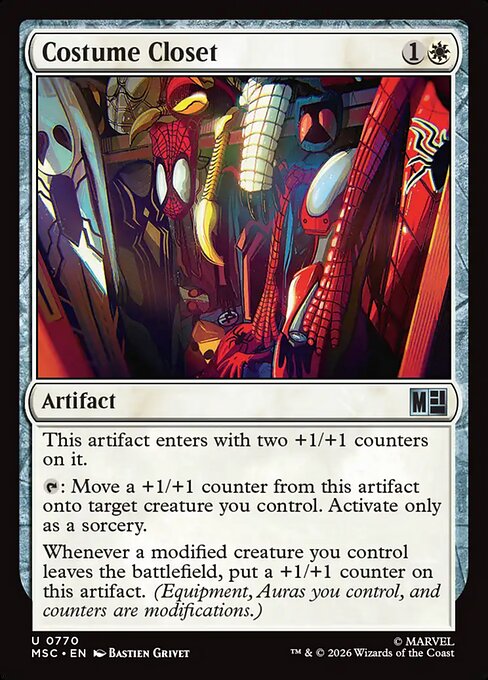 Costume Closet - Marvel Super Heroes Commander MTG spoiler