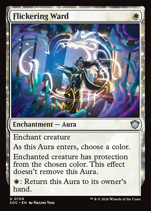 Flickering Ward - Secrets of Strixhaven Commander MTG spoiler