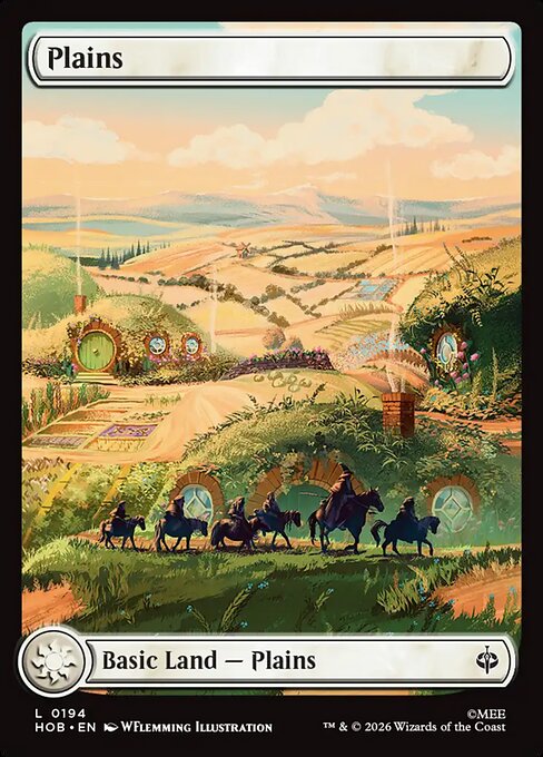 Plains - The Hobbit MTG spoiler