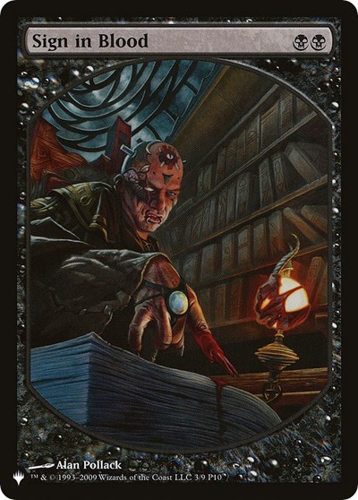 Sign in Blood (P10)