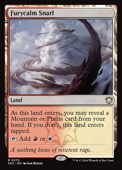 Furycalm Snarl - Secrets of Strixhaven Commander MTG spoiler