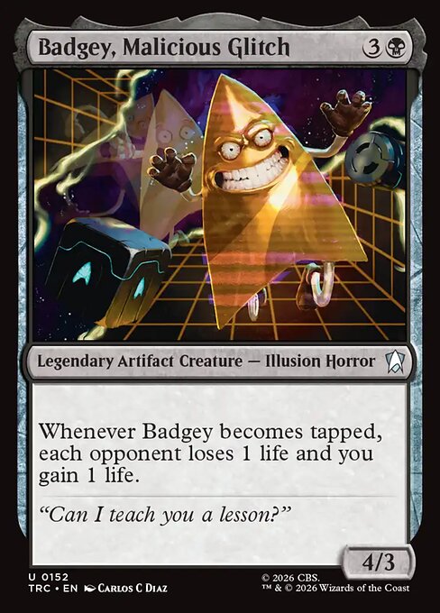 Badgey, Malicious Glitch - Star Trek Commander MTG spoiler