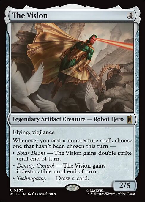 The Vision - Marvel Super Heroes MTG spoiler