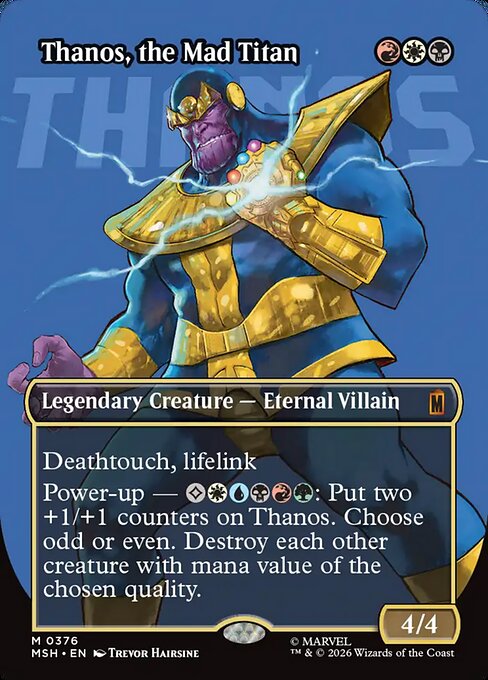 Thanos, the Mad Titan - Marvel Super Heroes MTG spoiler