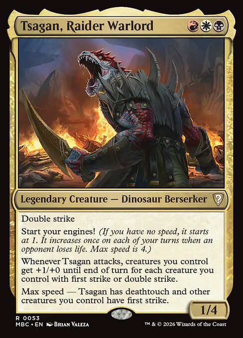Tsagan, Raider Warlord - Mystery Booster: Commander Edition MTG spoiler