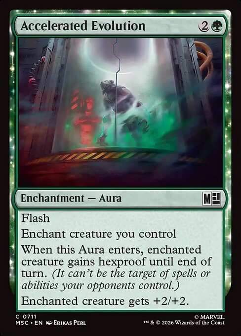 Accelerated Evolution - Marvel Super Heroes Commander MTG spoiler
