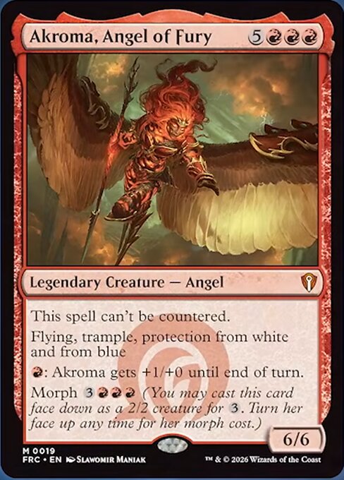 Akroma, Angel of Fury - Reality Fracture Commander MTG spoiler