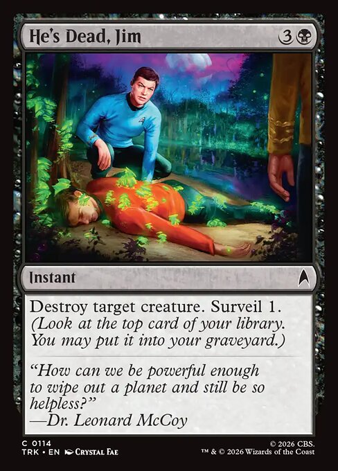 He's Dead, Jim - Star Trek MTG spoiler