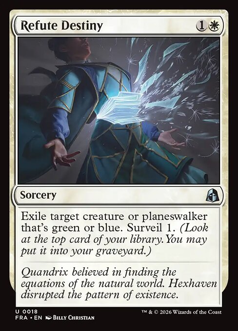 Refute Destiny - Reality Fracture MTG spoiler