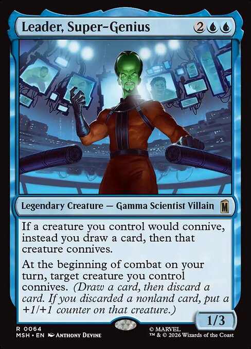 Leader, Super-Genius - Marvel Super Heroes MTG spoiler