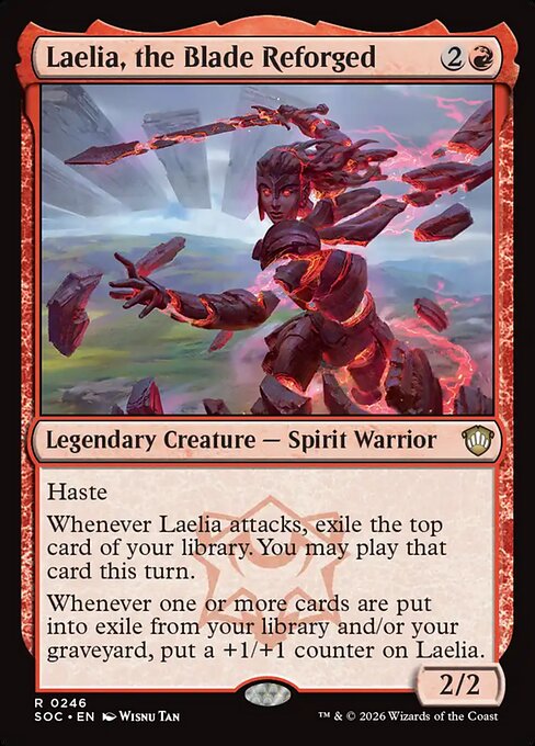 Laelia, the Blade Reforged - Secrets of Strixhaven Commander MTG spoiler