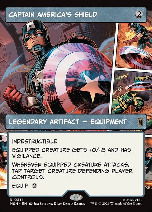 Captain America's Shield - Marvel Super Heroes MTG spoiler