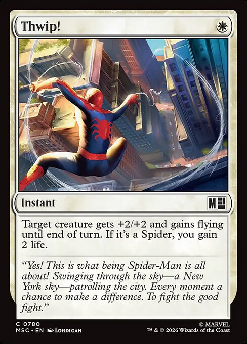 Thwip! - Marvel Super Heroes Commander MTG spoiler