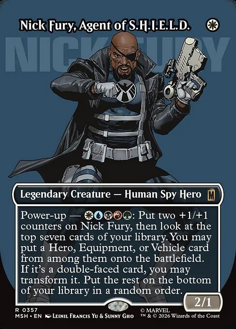 Nick Fury, Agent of S.H.I.E.L.D. - Marvel Super Heroes MTG spoiler
