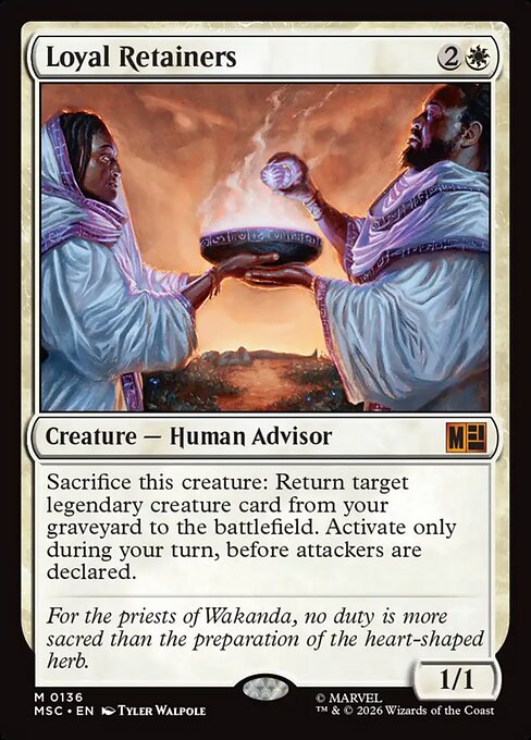 Loyal Retainers - Marvel Super Heroes Commander MTG spoiler