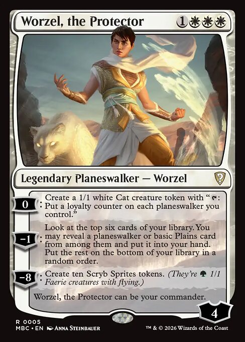 Worzel, the Protector - Mystery Booster: Commander Edition MTG spoiler