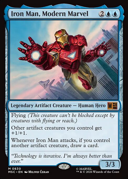 Iron Man, Modern Marvel - Marvel Super Heroes Commander MTG spoiler