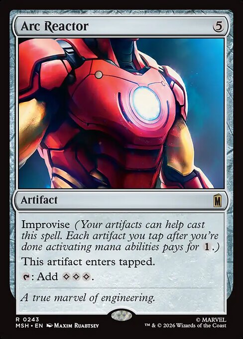 Arc Reactor - Marvel Super Heroes MTG spoiler