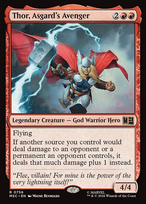 Thor, Asgard's Avenger - Marvel Super Heroes Commander MTG spoiler