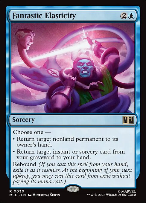 Fantastic Elasticity - Marvel Super Heroes Commander MTG spoiler