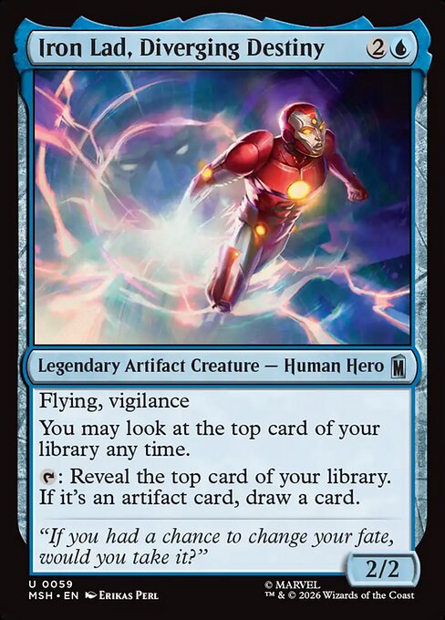 Iron Lad, Diverging Destiny - Marvel Super Heroes MTG spoiler