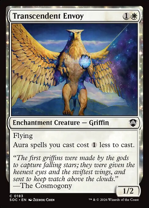 Transcendent Envoy - Secrets of Strixhaven Commander MTG spoiler