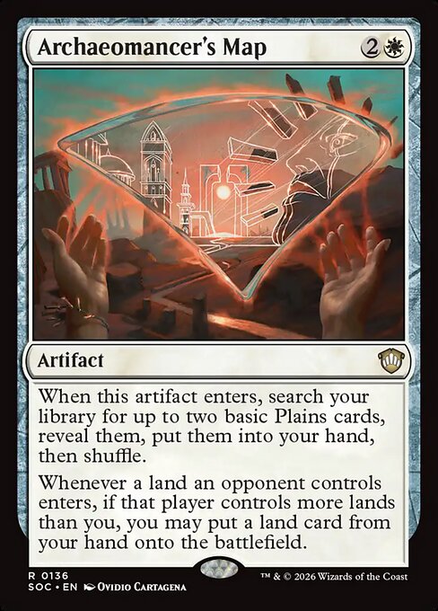 Archaeomancer's Map - Secrets of Strixhaven Commander MTG spoiler