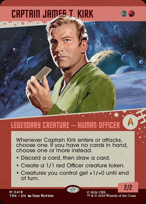 Captain James T. Kirk - Star Trek MTG spoiler