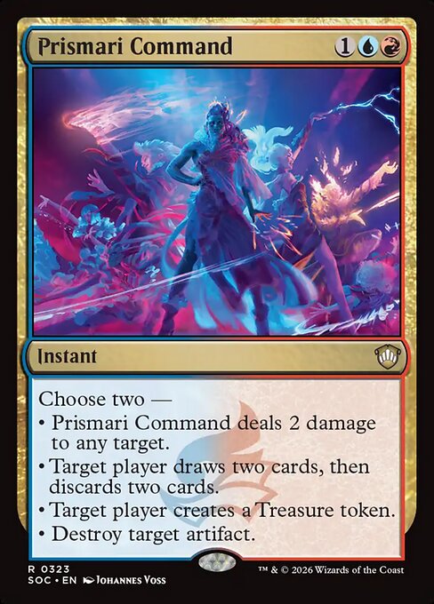 Prismari Command - Secrets of Strixhaven Commander MTG spoiler