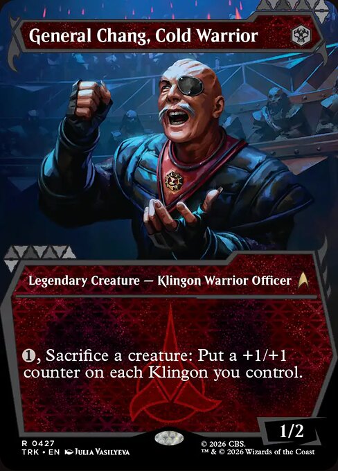 General Chang, Cold Warrior - Star Trek MTG spoiler