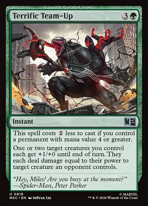 Terrific Team-Up - Marvel Super Heroes Commander MTG spoiler