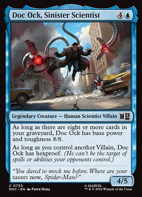 Doc Ock, Sinister Scientist - Marvel Super Heroes Commander MTG spoiler