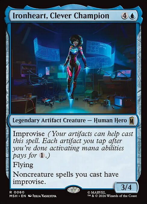 Ironheart, Clever Champion - Marvel Super Heroes MTG spoiler