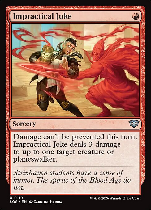 Impractical Joke - Secrets of Strixhaven MTG spoiler