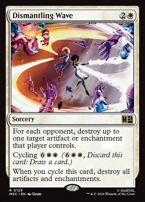 Dismantling Wave - Marvel Super Heroes Commander MTG spoiler