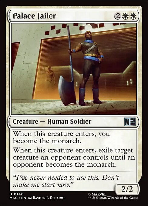 Palace Jailer - Marvel Super Heroes Commander MTG spoiler