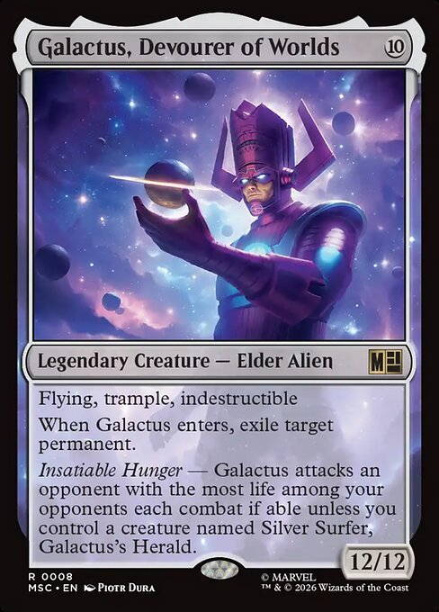 Galactus, Devourer of Worlds - Marvel Super Heroes Commander MTG spoiler