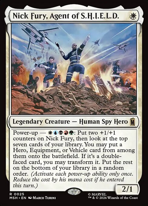 Nick Fury, Agent of S.H.I.E.L.D. - Marvel Super Heroes MTG spoiler